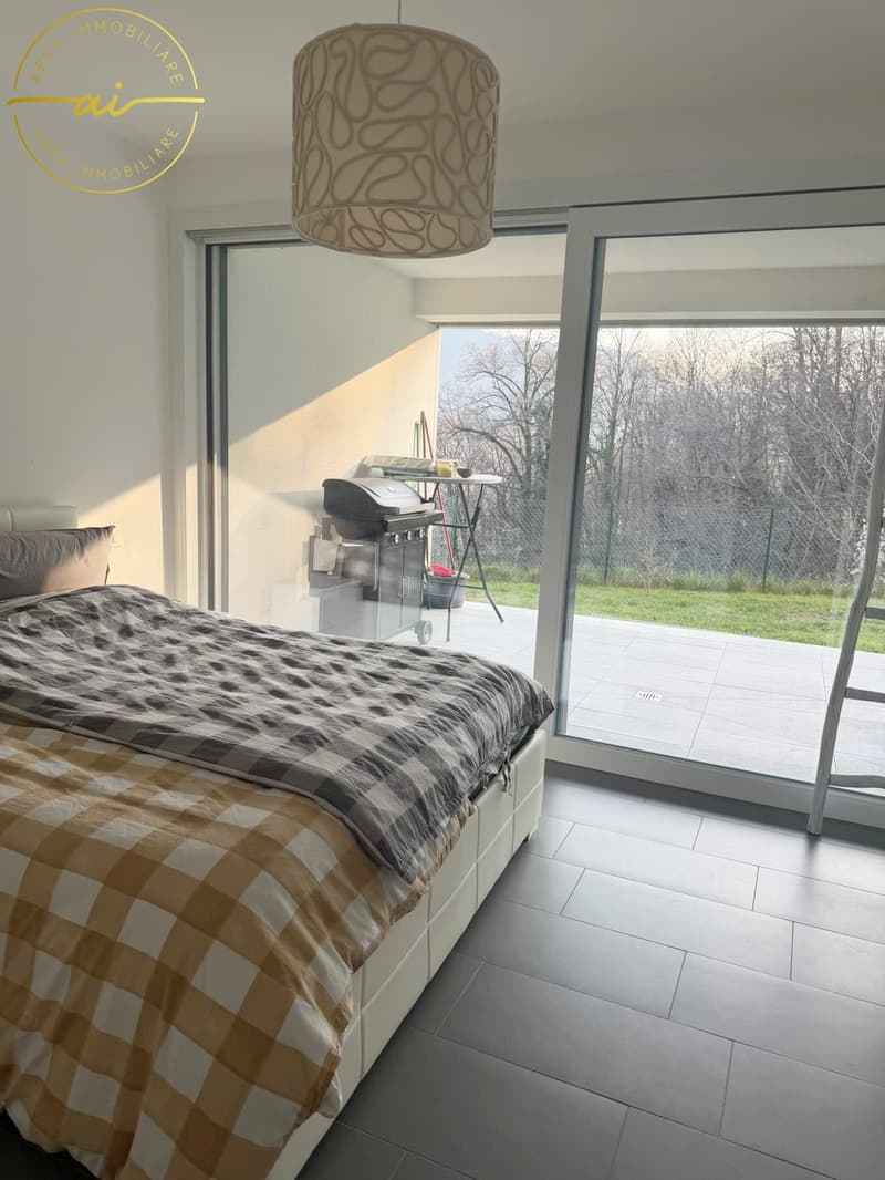 Appartement moderne 2.5 pièces avec jardin et terrasse à Pedrinate (5)