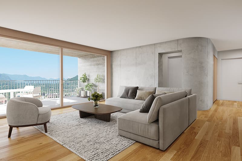 Appartements de nouvelle construction avec vue sur le lac à Agno (3)