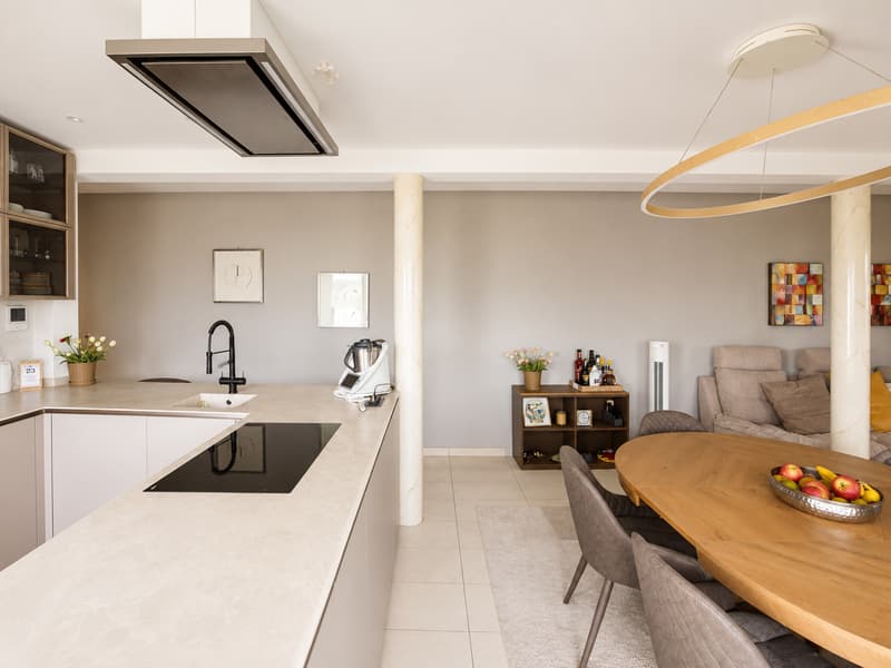 Helles Apartment mit Terrasse und 4.5 Zimmern in Agra – Panoramablick auf die Berge (4)