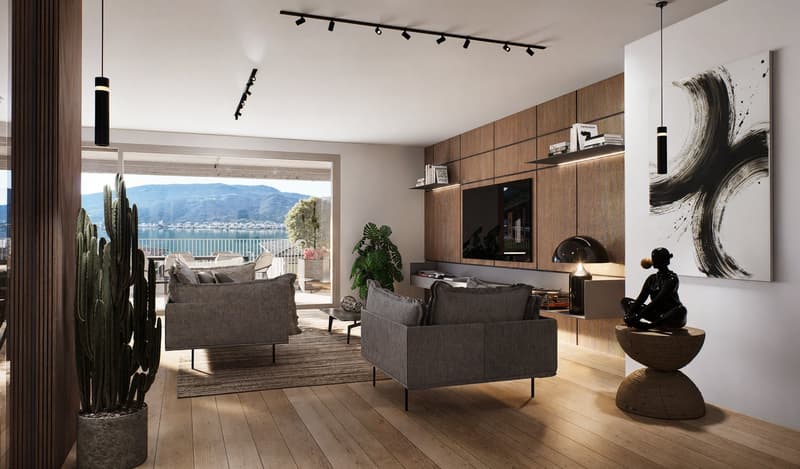 NEU: 2,5-Zimmer-Wohnung mit herrlichem Seeblick und privatem Garten in Capolago (6)