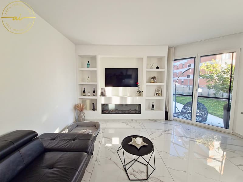 Elegantes und helles 4.5-Zimmer-Wohnung mit privatem Garten in Viganello (6)