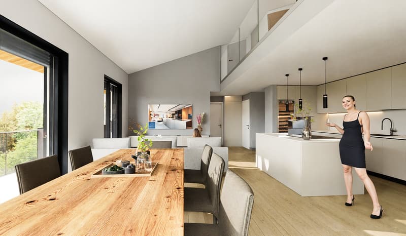 Wunderschönes 4.5-Zimmer-Duplex mit privatem Garten in Bosco Luganese PPP5 (5)