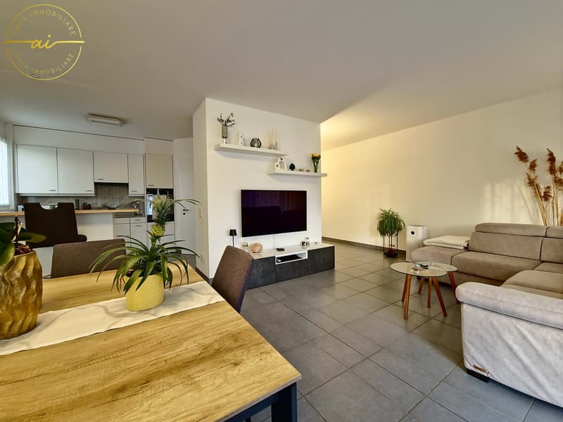 APPARTEMENT LUMINEUX DE 3.5 PIÈCES AVEC VUE DÉGAGÉE À PREGASSONA (4)
