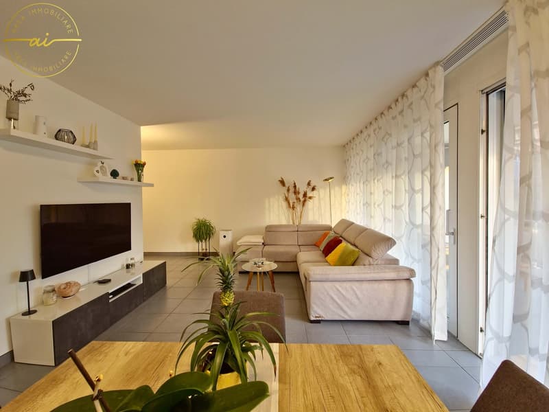 APPARTEMENT LUMINEUX DE 3.5 PIÈCES AVEC VUE DÉGAGÉE À PREGASSONA (1)