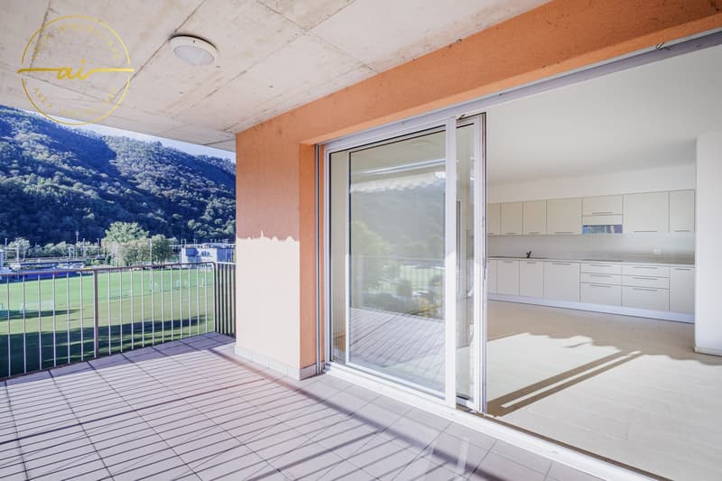 Luminoso attico di 5 locali con grande terrazza a Chiasso (3)