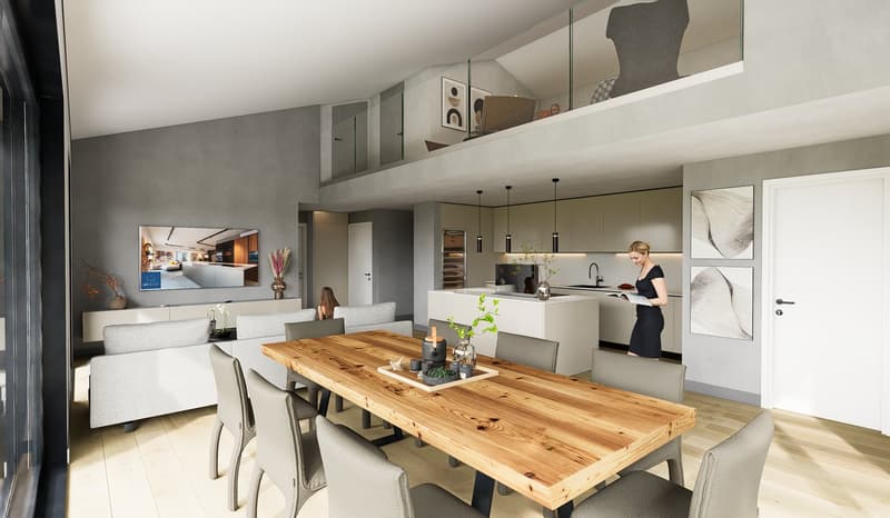 MERAVIGLIOSO DUPLEX DI 4.5 LOCALI CON GIARDINO PRIVATO A BOSCO LUGANESE PPP5 (1)
