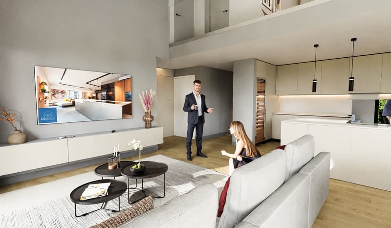 MERAVIGLIOSO DUPLEX DI 4.5 LOCALI CON GIARDINO PRIVATO A BOSCO LUGANESE PPP5 (6)