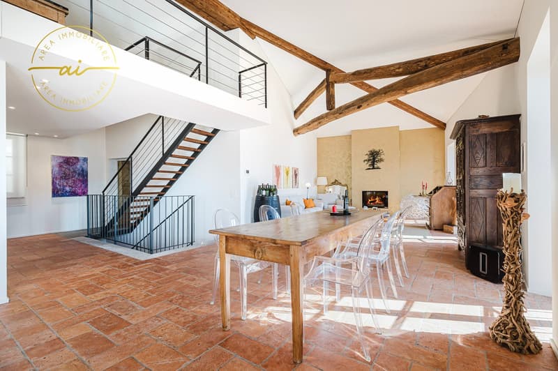 PRESTIGIOSO EDIFICIO STORICO CON TRE UNITÀ ABITATIVE INDIPENDENTI NEL CUORE DI VICO MORCOTE (13)