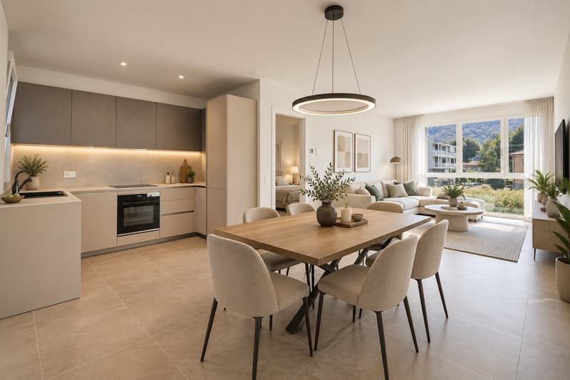 APPARTAMENTO 3.5 LOCALI CON STUPENDA TERRAZZA A BALERNA (1)