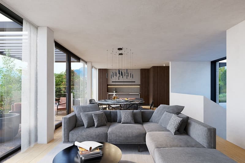 Villa moderne avec vue panoramique à Collina d'Oro (15)