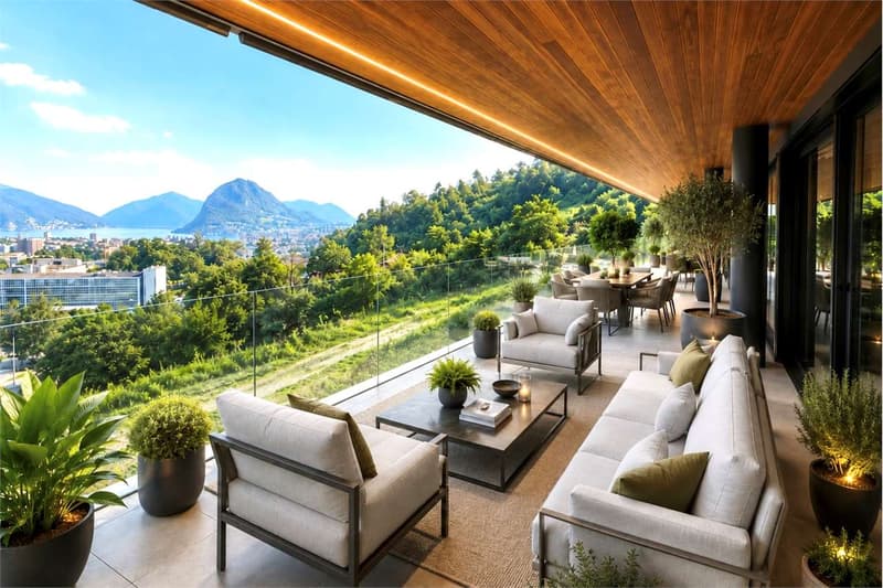 Attico panoramico con ampia terrazza e vista lago nella nuova Residenz (1)