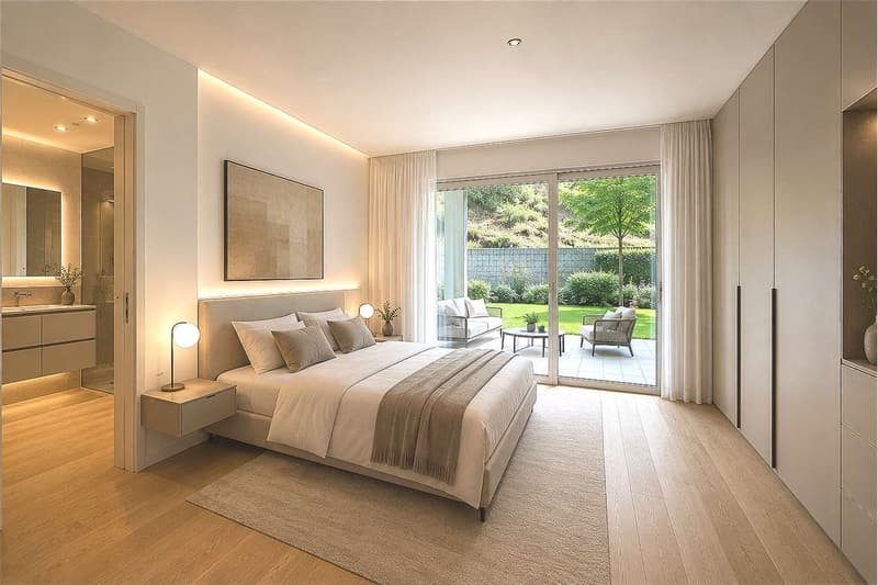 Elegantes Appartement mit großem Terrassenbereich und privatem Garten (2)