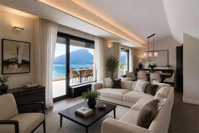 Attico duplex di prestigio con vista lago - Progetto di ristrutturazio (2)