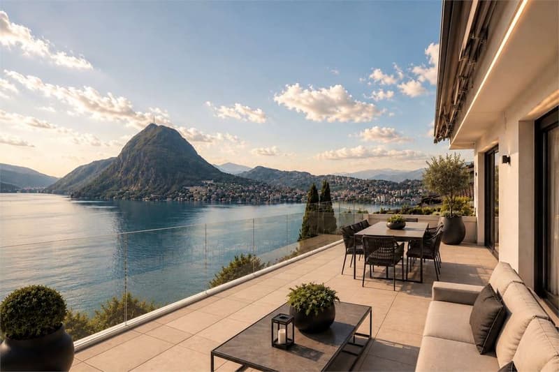 Attico duplex di prestigio con vista lago - Progetto di ristrutturazio (1)