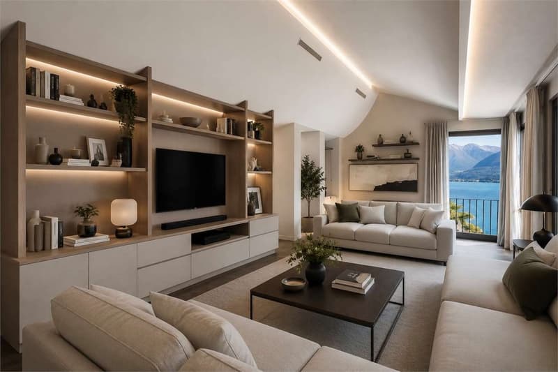 Attico duplex di prestigio con vista lago - Progetto di ristrutturazio (4)