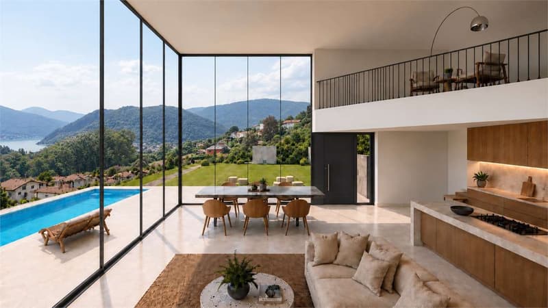 Terreno edificabile vista lago con progetto approvato (6)