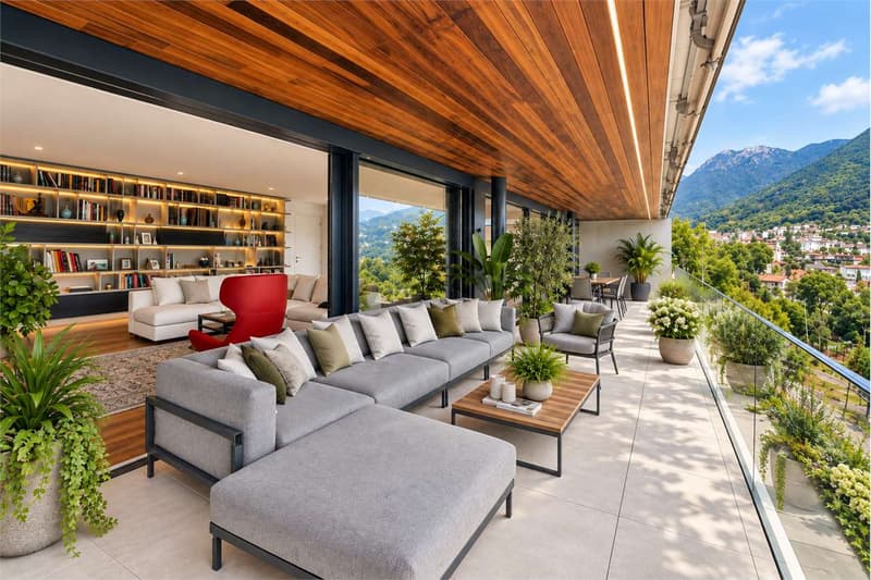Attico panoramico con ampia terrazza e vista lago (1)