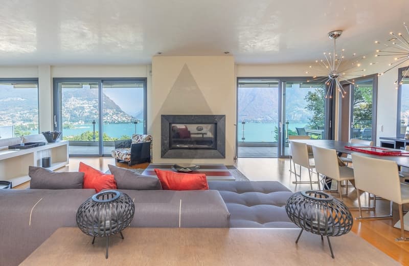 ATTICO CON VISTA LAGO, PISCINA INTERNA E SPA (1)