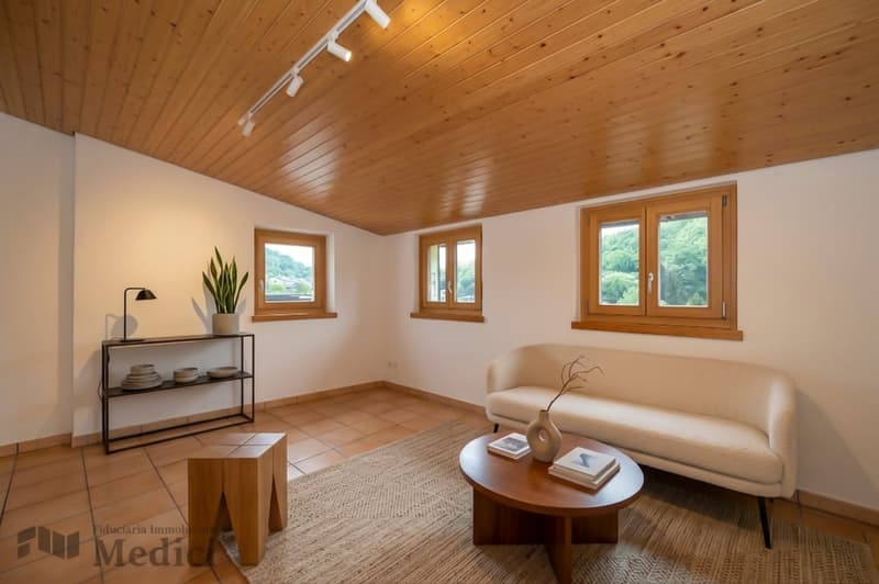 CHARAKTERISTISCHES 4.5 ZIMMER-WOHNUNG IM KERN VON ARZO (3)