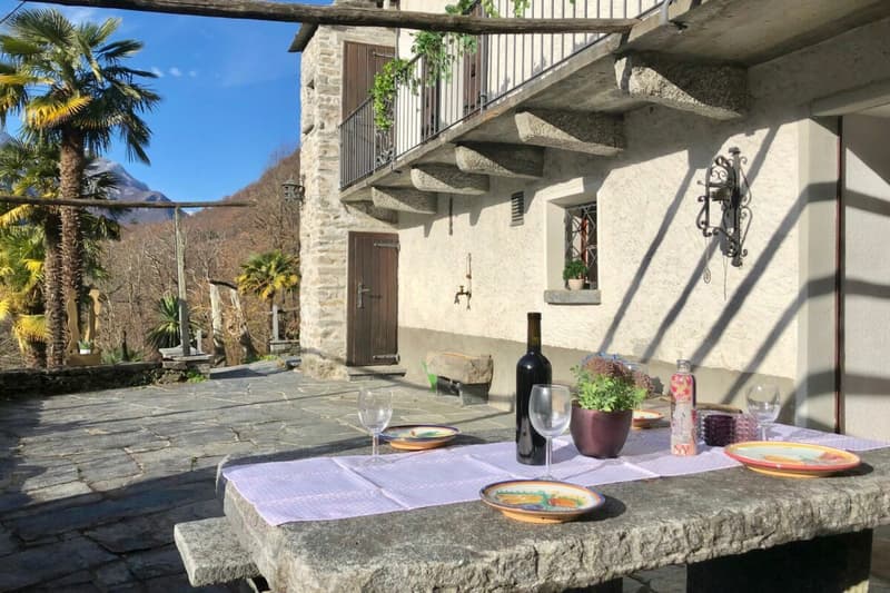 VENDUTO ! Casa ticinese con ampio giardino e rustico separato (36)