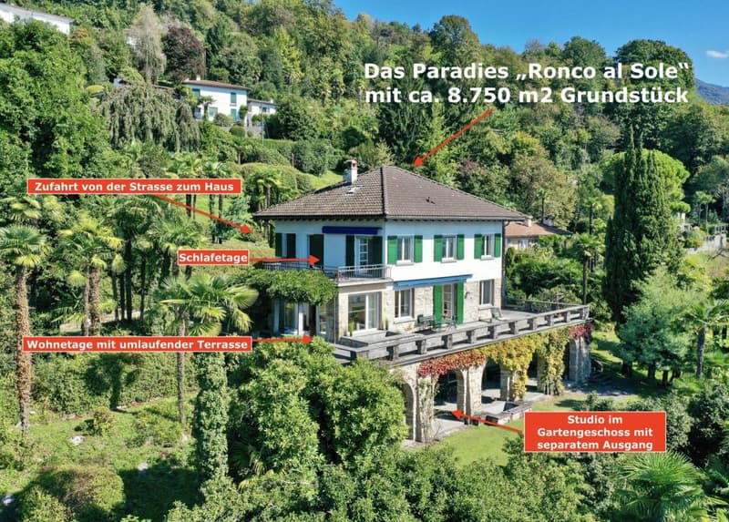 Herrschaftliche Villa mit grossem Grundstück und 180° Seesicht (15)