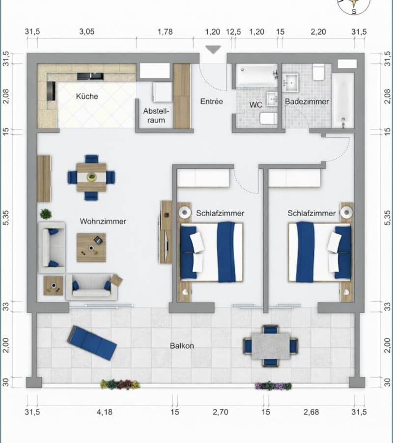 Appartement moderne de 3,5 pièces dans le centre de Minusio (6)