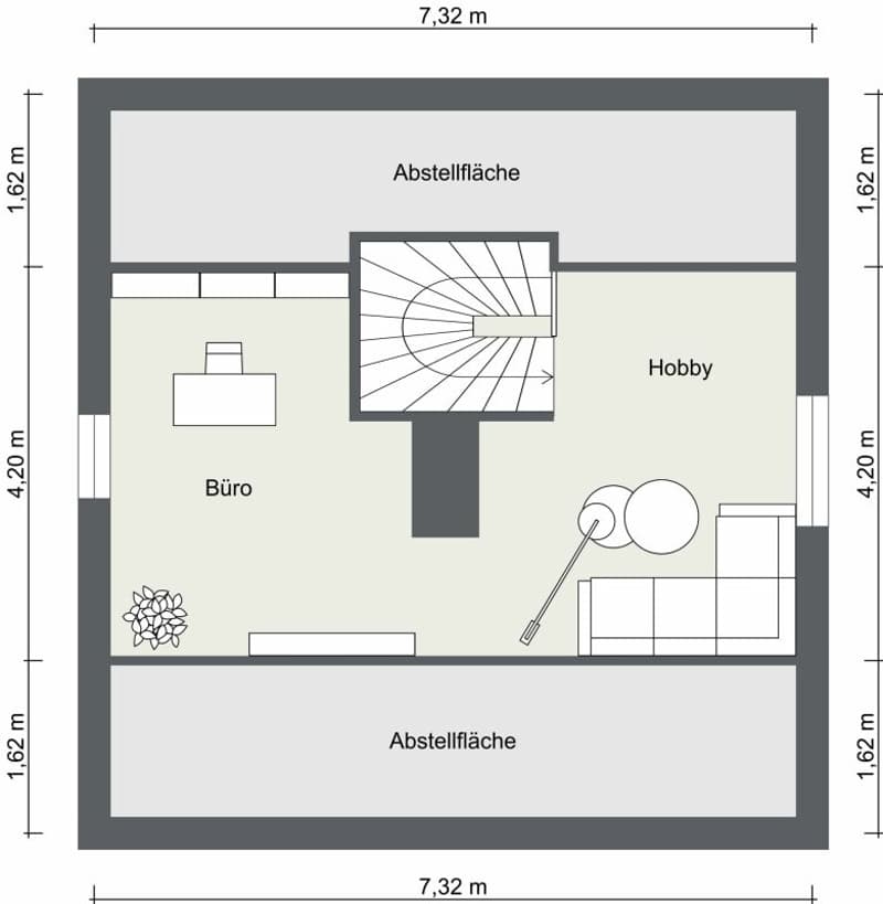 Dachgeschoss - Büro - Hobby