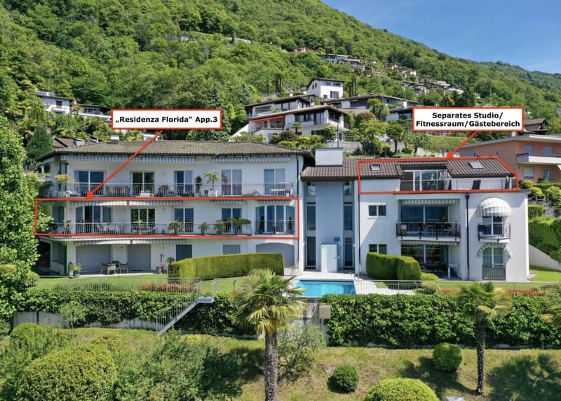 POSIZIONE PRIVILEGIATA con vista a 180° sul lago - Appartamento esclusivo con zona ospiti separata (2)
