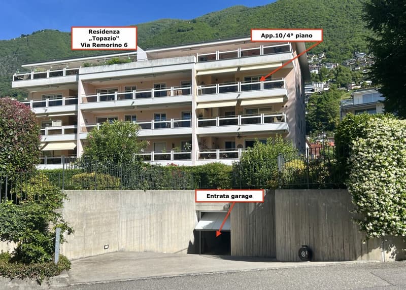 Grosszügige 4,5 Zimmerwohnung mit Balkon in toller Ruhelage von Minusio (2)