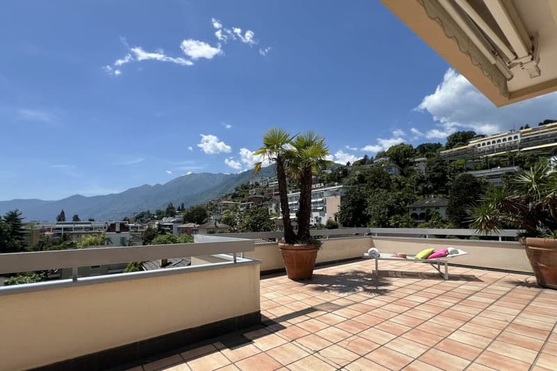 Elegante Attikawohnung mit grosser Sonnenterrasse und Gemeinschaftspool - Nähe See und Zentrum ASCONA (48)