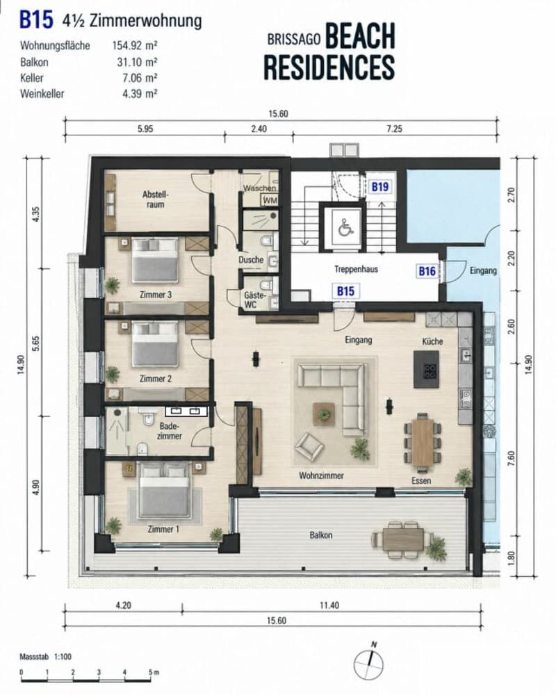 Exklusives Wohnen mit 180°Seesicht, Wellnessbereich & Pool (27)