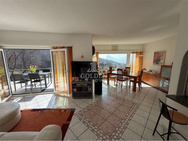 Maison panoramique élégante avec vue ouverte sur Lugano Cadro (6)