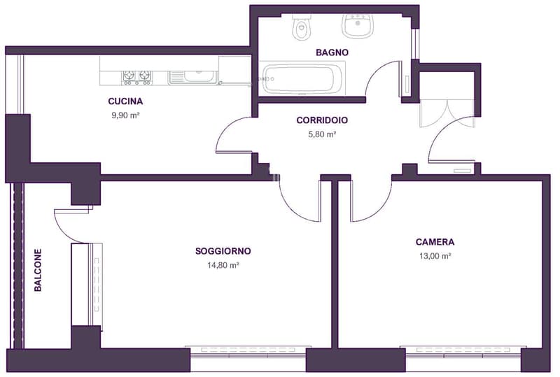 Pazzallo - 2.5 locali con balcone (7)