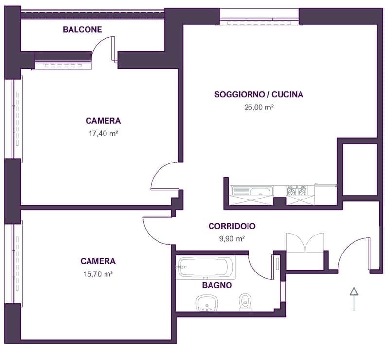 Pazzallo - 3.5 locali con balcone (8)