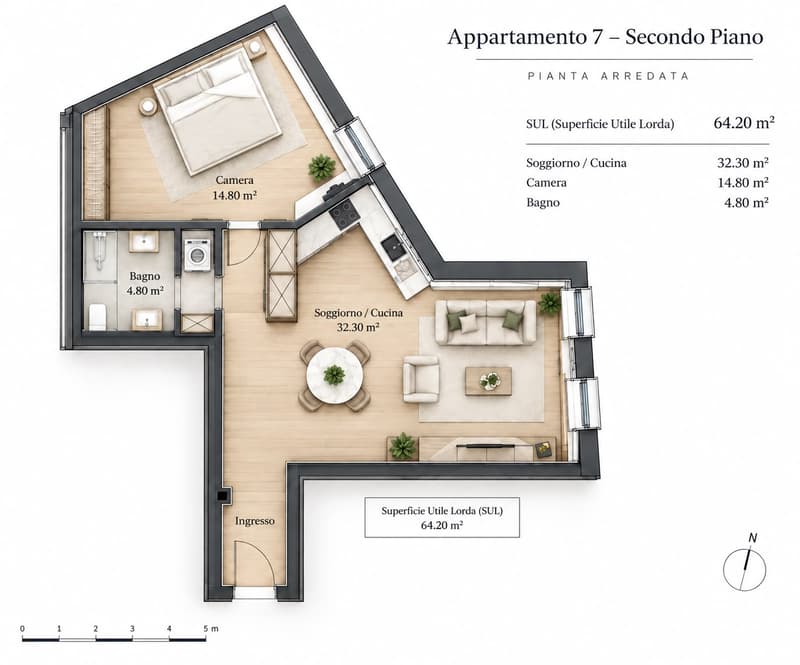 2.5 locali completamente rinnovato a Breganzona – luminoso, tranquillo e ben servito (21)