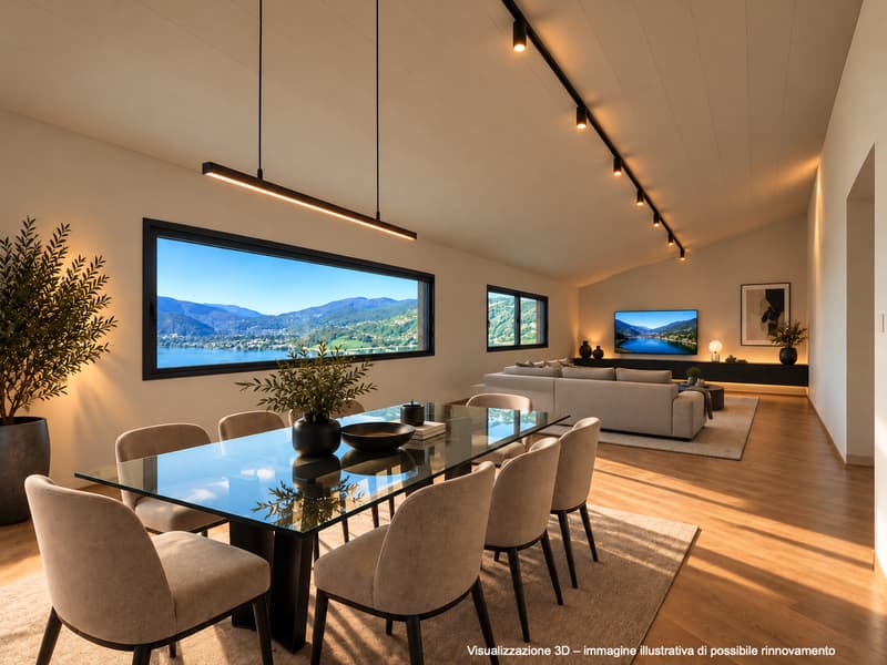 Elegante villa con vista panoramica sul lago, piscina a sfioro e giardino privato. (13)
