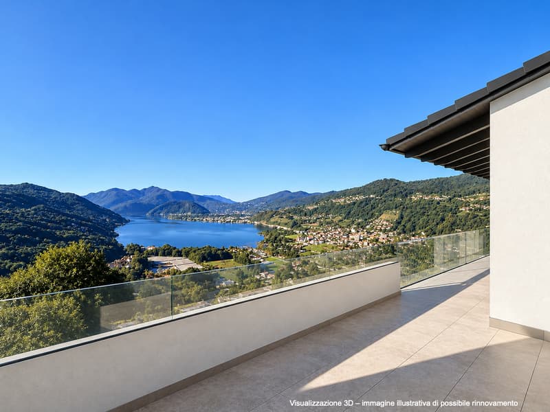 Elegante villa con vista panoramica sul lago, piscina a sfioro e giardino privato. (3)
