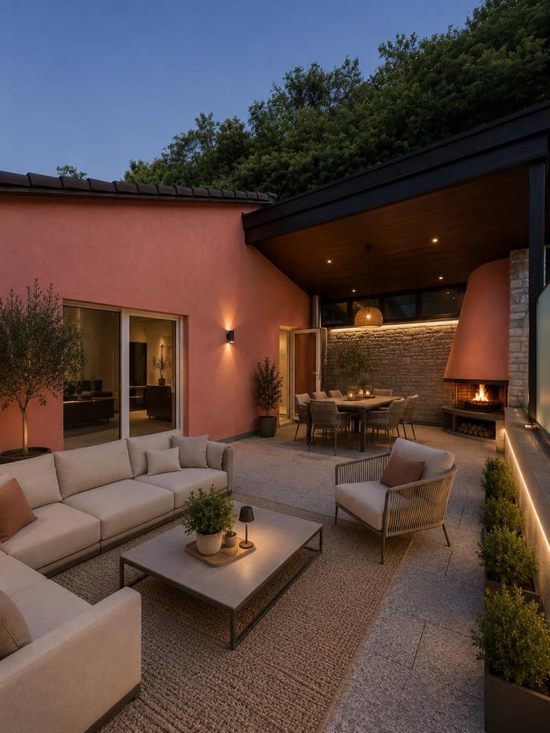 Elegante villa con vista panoramica sul lago, piscina a sfioro e giardino privato (9)