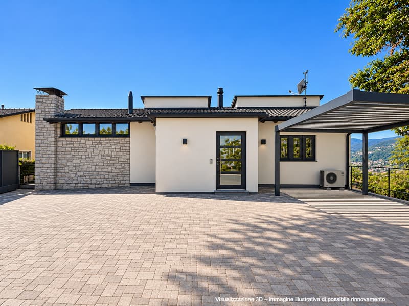 Elegante villa con vista panoramica sul lago, piscina a sfioro e giardino privato. (18)
