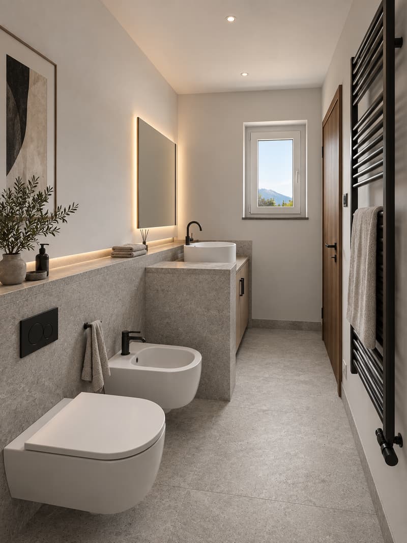 Elegante villa con vista panoramica sul lago, piscina a sfioro e giardino privato (13)