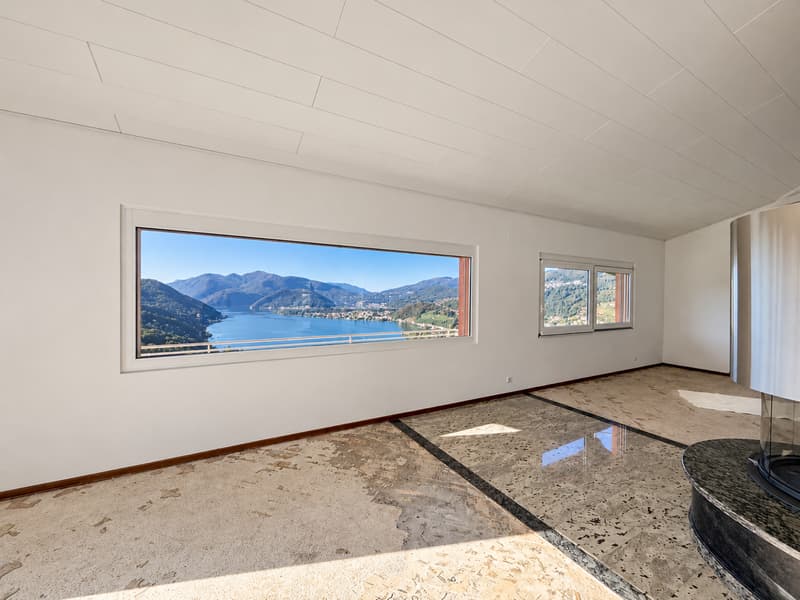 Elegante villa con vista panoramica sul lago, piscina a sfioro e giardino privato. (12)