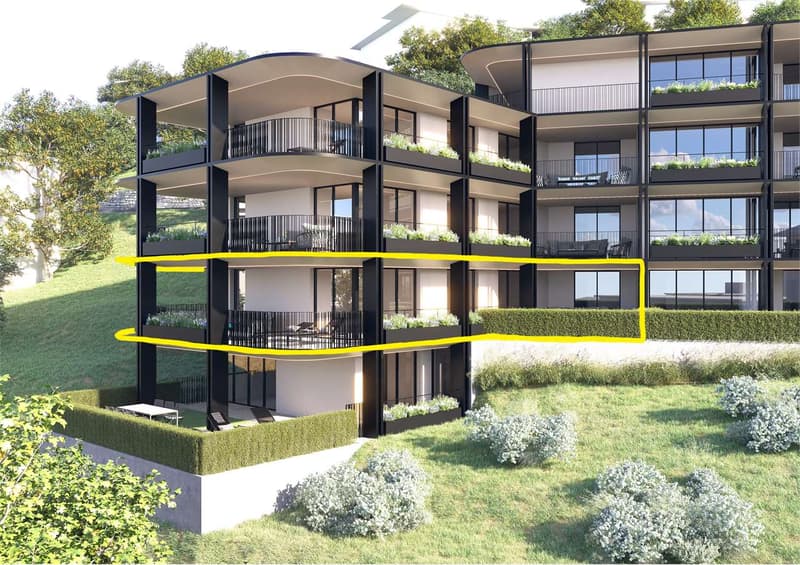 PPP2 - Pregassona: 5,5 Pièces avec Terrasse grande et Jardin privé (2)
