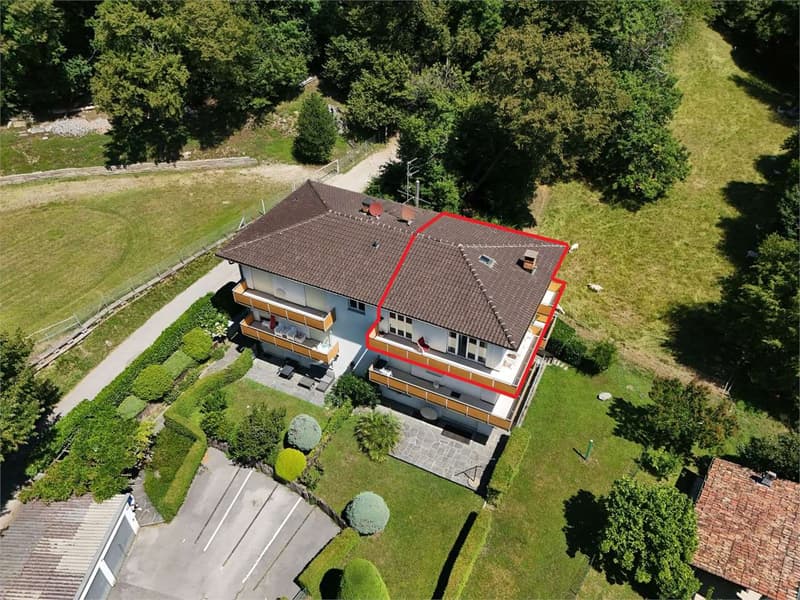 Dachwohnung 3.5 Zimmer in Carona - auch als Zweitwohnsitz (1)