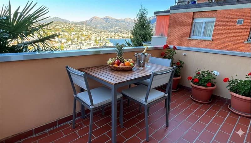3.5 rooms with lake view terrace - great potential in Paradiso (1)