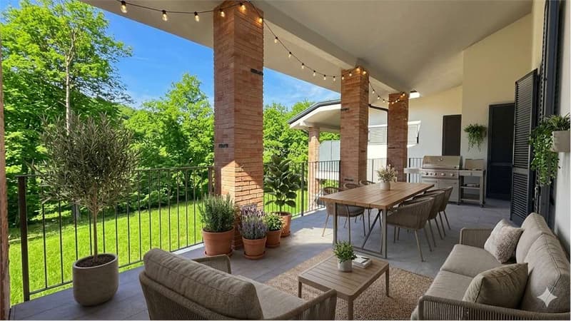 Bizzarone - Residenza Panorama: Trilocale avec terrasse, piscine et vue (5)