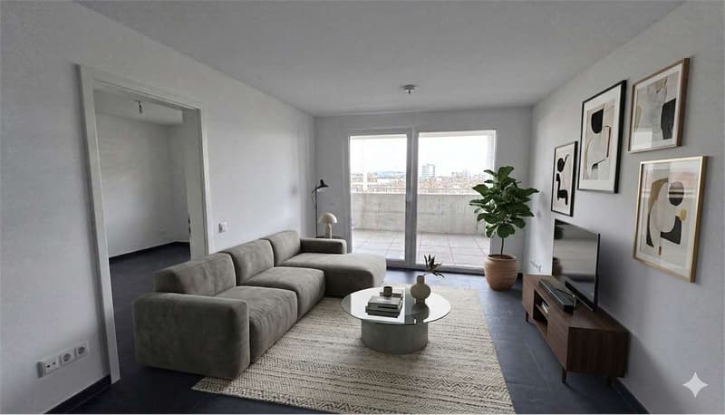 Luminoso appartamento 2,5 con ampio terrazzo (3)
