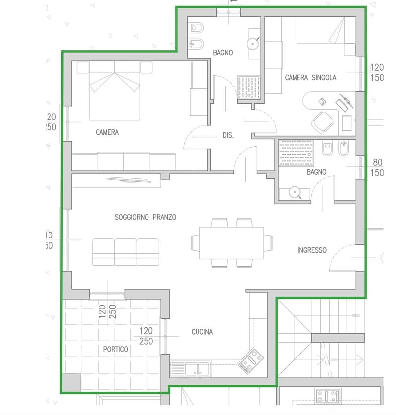 Ampio trilocale con Giardino in Residenza con Piscina e Parco Giochi (9)