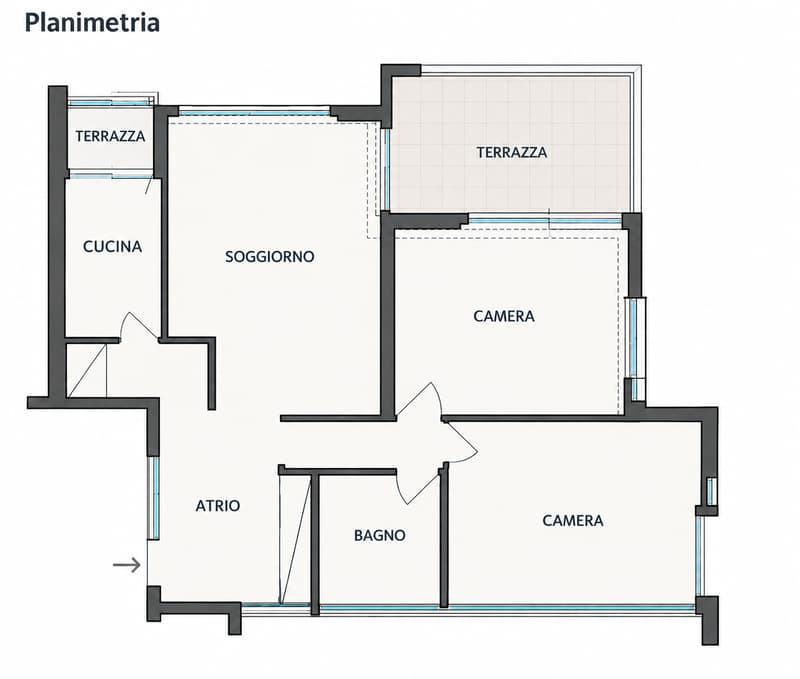 LUGANO LORETO – LUMINOSO 3.5 LOCALI CON AMPIA TERRAZZA, IMMERSO NEL VERDE (16)