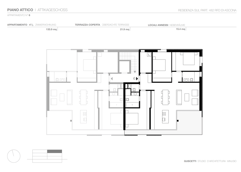 4 rooms, kitchen, 2 bathrooms, covered terrace
