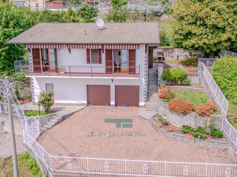 Casa indipendente con giardino privato e vista mozzafiato sul Lago Maggiore a Campagnano (2)